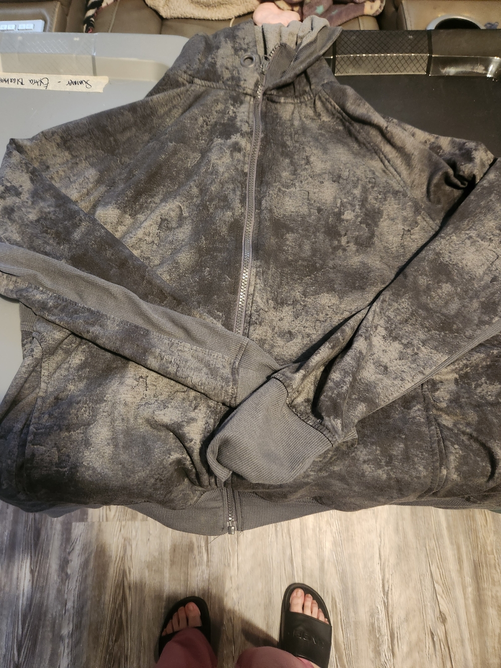 Gray Full-Zip Hoodie Jacket